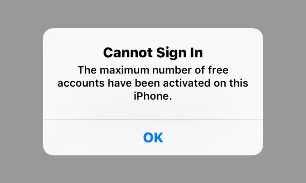 Cannot Sign In iCloud